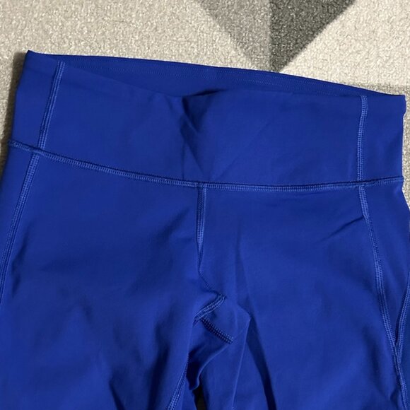 🤩EUC🤩 Lululemon Wunder Under Blue Athletic Leggings Women's Size 4 - Picture 2 of 12